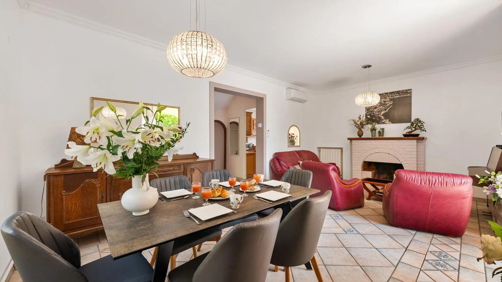 וילפראנש-סור-מר Villa Mi Rancho Vue Mer - Wifi, Parking, Jardin צרפת